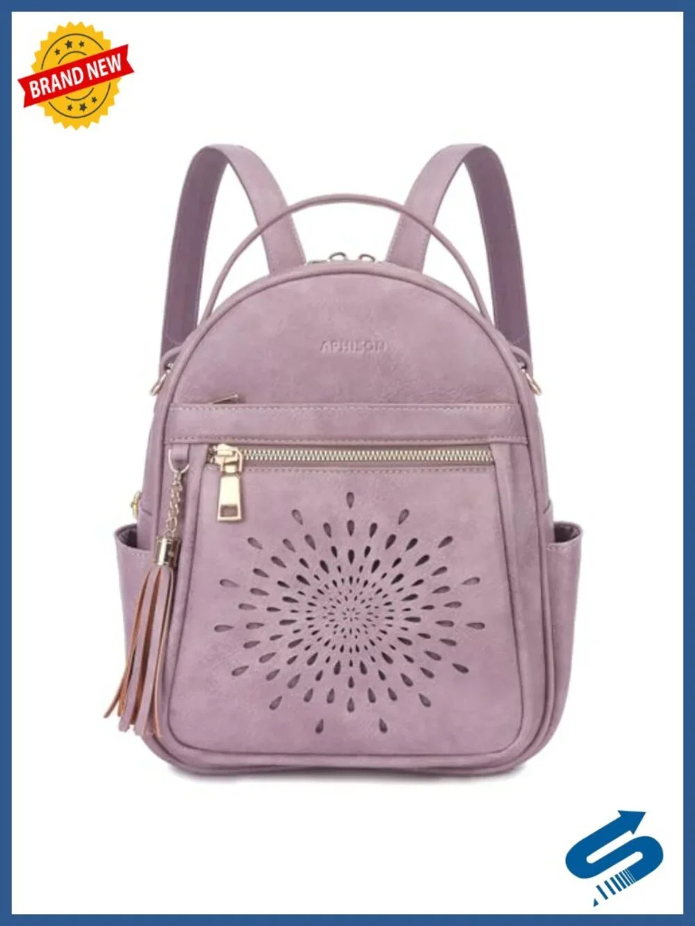 Women Mini Backpack Purse PU Leather Waterproof Convertible Travel Daypack